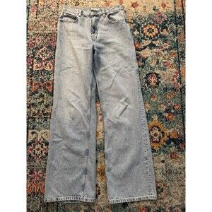We‎ The Free Tinsley Baggy High Rise Straight Jean Size 28 X 32” READ